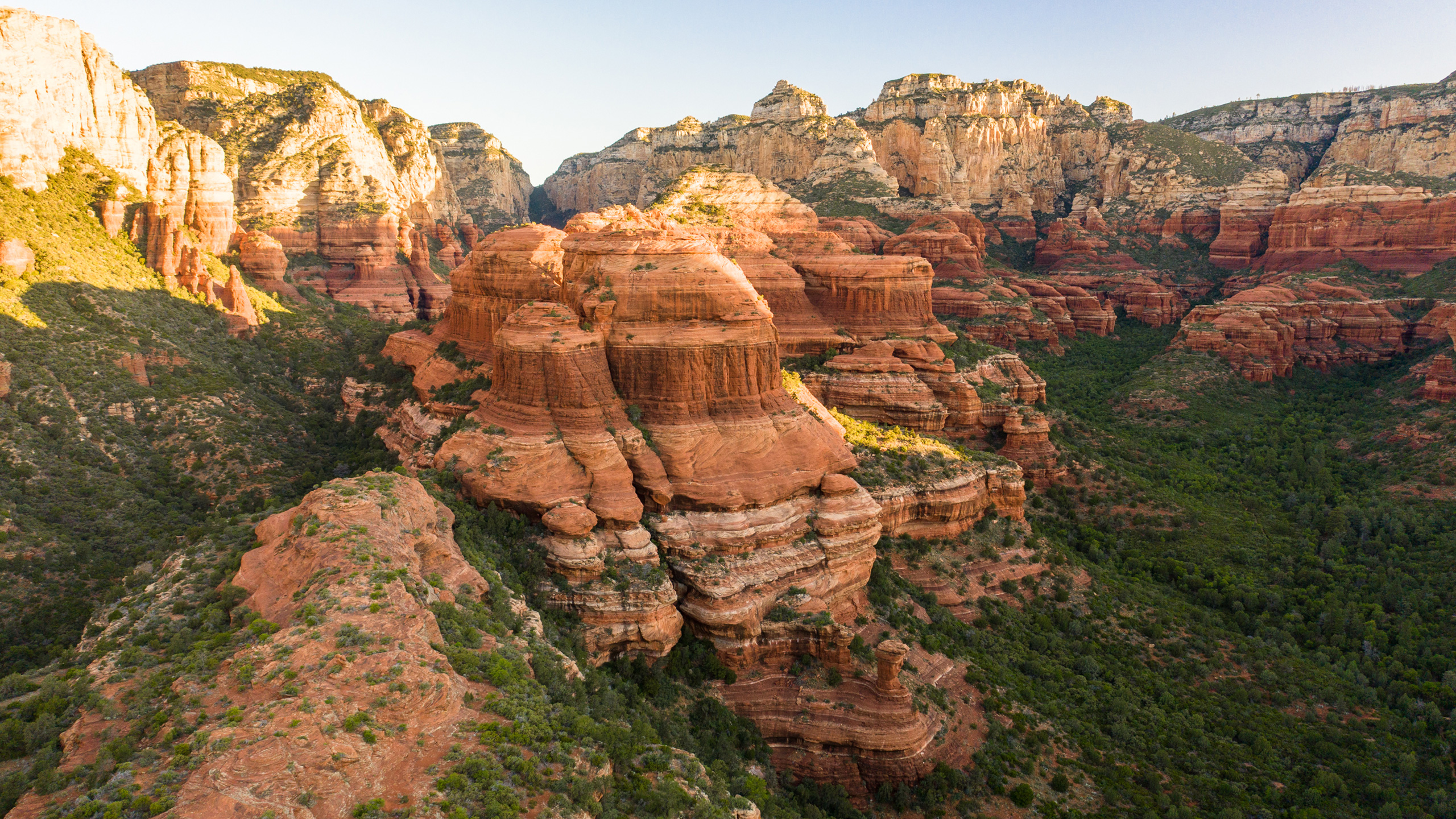 aerial view of sedona