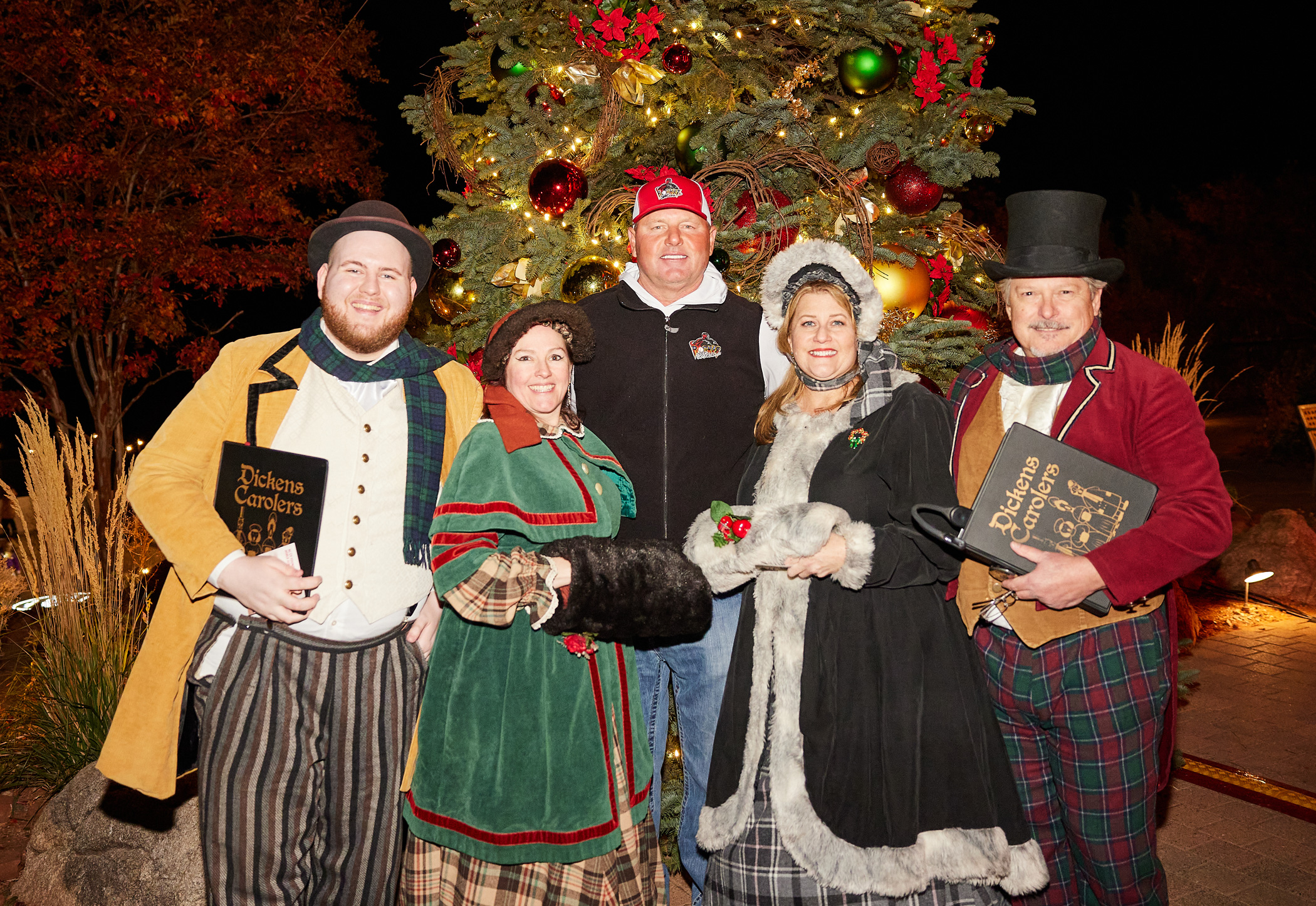 Enchantment tree lighting ceremony with Roger Clemens and Santa