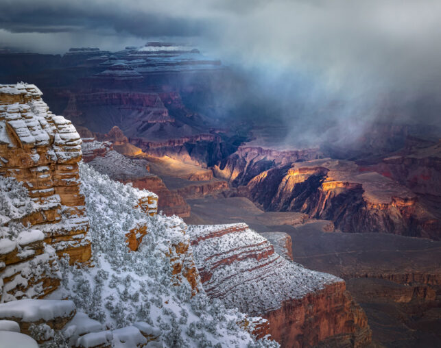 grand canyon in the winter